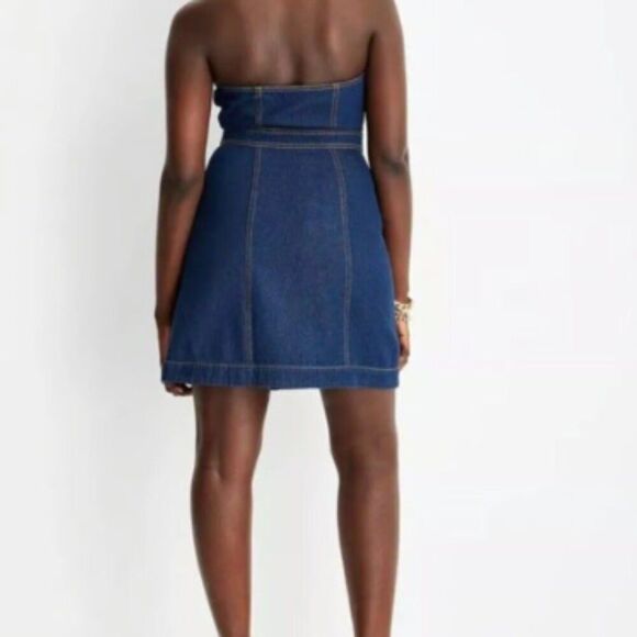 Women's Collared Denim Mini Dress (Size 10) BLUE ~ NEW!!! - Picture 6 of 9